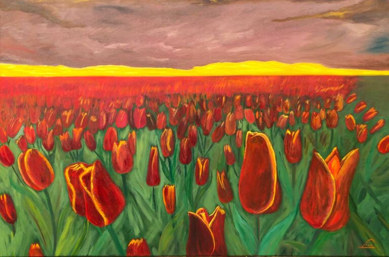8089 Csodálatos tulipánok alkonyatkor