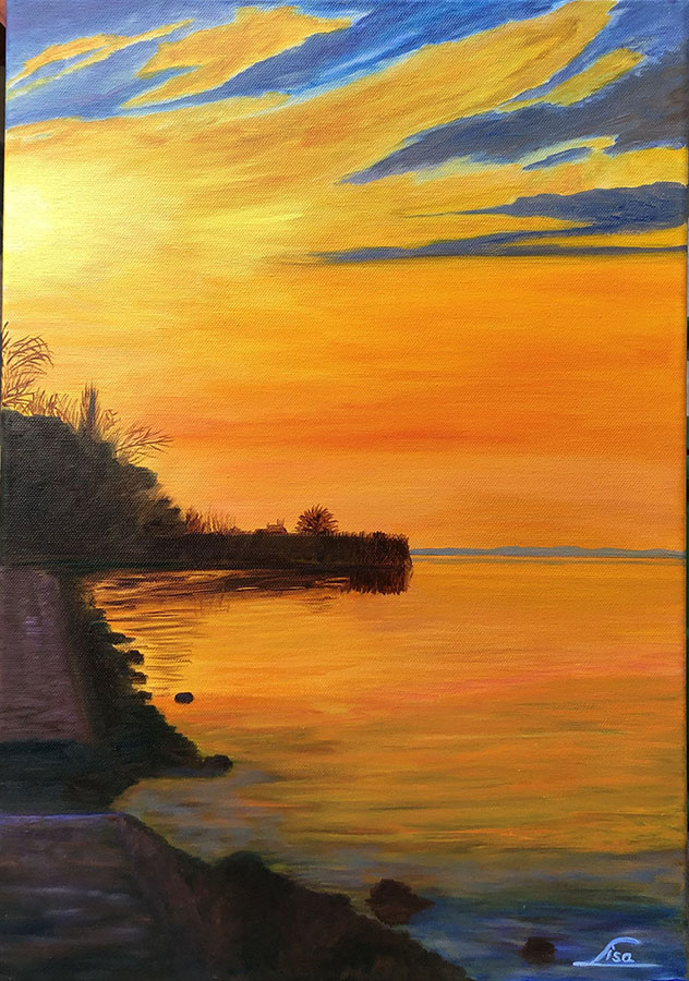 naplemente festmény